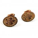 Victorian / Edwardian Gold Tone Fleur De Lis Cufflinks 31017