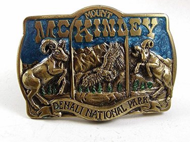 1982 Mt. McKinely Denali National Park Belt Buckle By GABC 102017