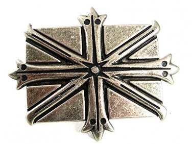 Vintage Unusual Cross Renaissance Celtic Iron ??? Belt Buckle 91517