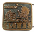 1976 Western Cowboy Rodeo CLOWNS Belt Buckle By DEZY 10217