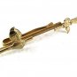 1940's-50's Goldtone Knights Helmet Spear Tie Clasp By HICKOK USA 7717