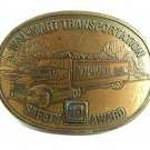 Wal-Mart Transportation Safety Award 10 Sams Club Brass Belt Buckle 41117