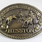 HESSTON 1980 National Finals Rodeo Belt Buckle 102617