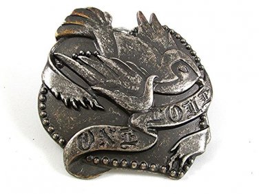 Vintage Dove ONE LOVE Belt Buckle By ENMONS 13017