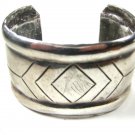Vintage Sterling Silver Southwest Cuff Bracelet by NOAKES 10415