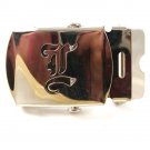 Military / Army Clamp Style Initial / Letter / Symbol Belt Buckle 9616c