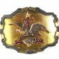 1977-81 Anheiser Busch Eagle Beer Belt Buckle By RAINTREE Made In USA 52316