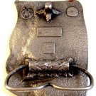 Vintage 1977 Bergamont Pair of Enameled Ducks  Belt Buckle