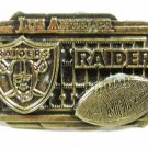 Los Angeles Raiders NFL Officially Licensed Brass Belt Buckle USA 102115