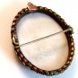 Vintage Hand Painted Porcelain Young Lady w/ Gold Necklace Brooch a