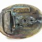 Western Rodeo Cowboy Bull Busting Brass Belt Buckle by Chambers 81115