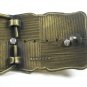 Western Goldtone & Tigers Eye Belt Buckle Unbranded Made In USA 101515