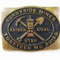 1985 Sunnyside Mines Kaiser Utah Brass Belt Buckle By Anacortes 4116