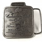 1976 Canadian Club Whisky Belt Buckle By Bergamont 81616