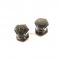 KUM - A - PART SNAP LINK Silver Tone Cufflinks by B & W CO. PAT 1925 11316