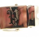 Military / Army Clamp Style Initial / Letter P Belt Buckle 9616