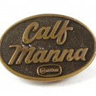1977 Calf Manna Carnation Belt Buckle By DEZY 11116