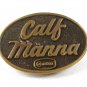 1977 Calf Manna Carnation Belt Buckle By DEZY 11116