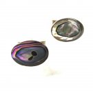 Mexican Taxco Sterling Silver Abalone Cufflinks By C.J. Shanks Alpaca 61716