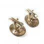 Mexican Taxco Sterling Silver Abalone Cufflinks By C.J. Shanks Alpaca 61716