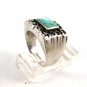 Southwest Sterling Silver & Turquoise Ring Size 8 5114
