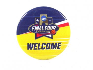 Offical NCAA Final Four Houston Texas 2016 1 5/8" Welcome Pin 51816