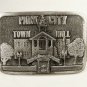 1987 Park City Utah Town Hall Belt Buckle by Michael Ricker w Box 11215