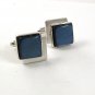1960's Silvertone & Light Blue Cufflinks By SWANK 31817