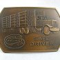 Vintage WALTON 18 Wheeler Truck Safe Driver Belt Buckle 112717
