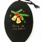 1996 Signed Handmade Russian Lacquer Santa Claus Christmas Ornament 12816