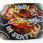 Drawn By In Seattle Black Leather Belt Buckle By ED HARDY 33116a