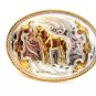 Vintage Silver & Gold Tone Western Rodeo Horse Belt Buckle