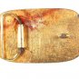 Vintage Gold Tone Texas Bull Head Star Cactus Belt Buckle Unbranded 51116