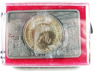 National Scout Jamboree 1957 Valley Forge Coin Belt Buckle 2616