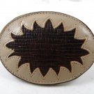 Western Cowboy Cowgirl Leather Belt Buckle New Old Store Stock 83116b