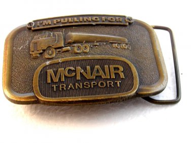 Vintage Brass I'm pulling for McNair Transport Belt Buckle