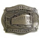 1989 Midwest Old Threshers 40th Reunion Mt Pleasant IOWA Belt Buckle 9717