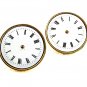 Vintage Goldtone Porcelain Watch Face Cufflinks Made In France 62617