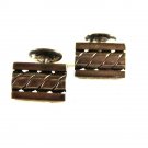 Vintage & Unusual Sterling Silver Cufflinks By NAPIER 31816