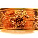 Vintage Gold Tone Western Cowboy Belt Buckle