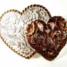 Western Cowgirls Entwined Hearts Belt Buckle By CRUMRINE 42916