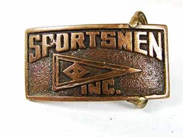 Vintage Handmade ? Sportsmen Inc. Brass Belt Buckle 81116