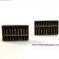 Signed Vintage Sterling Silver Working Abacus Cufflinks