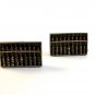 Signed Vintage Sterling Silver Working Abacus Cufflinks