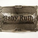 Silvertone Curtis Baby Ruth Candy Bar Belt Buckle by LEWIS BUCKLES 111315