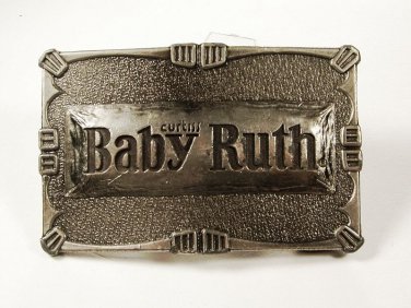 Silvertone Curtis Baby Ruth Candy Bar Belt Buckle by LEWIS BUCKLES 111315