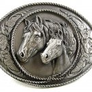 1991 Mare & Colt Horses Belt Buckle By SISKIYOU U.S.A. 22017