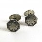 Vintage Edwardian / Deco Silvertone Cufflinks 81217