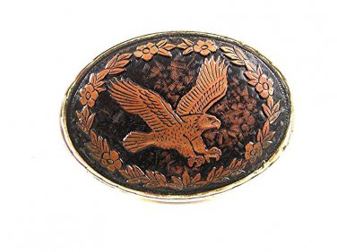 Vintage Silvertone AMERICAN EAGLE Belt Buckle By W USA 102017