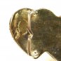 Vintage Silvertone Ladies 3 Heart Initial V 2 Tone Belt Buckle by ADM 101015